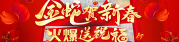 金蛇賀新春，火爆送祝福！